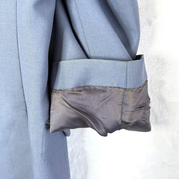 VTG Yves Saint Laurent France Horowitz Wool Blend 2 Button Suit Jacket Mens 39 - Picture 10 of 13